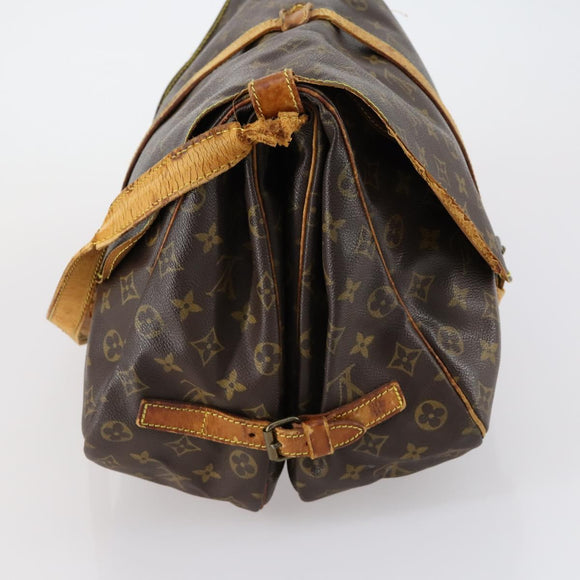 LOUIS VUITTON Monogram Saumur 30 Shoulder Bag M42256 LV Auth 153435
