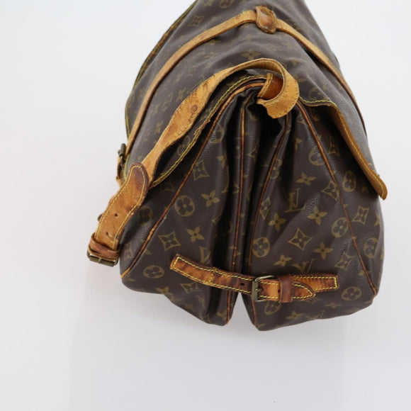 LOUIS VUITTON Monogram Saumur 30 Shoulder Bag M42256 LV Auth 153435