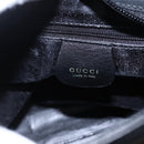 GUCCI Bamboo Hand Bag Leather 2way Black Gold 002 2058 0508 0 Auth 153437-17