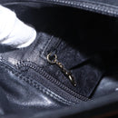 GUCCI Bamboo Hand Bag Leather 2way Black Gold 002 2058 0508 0 Auth 153437-18