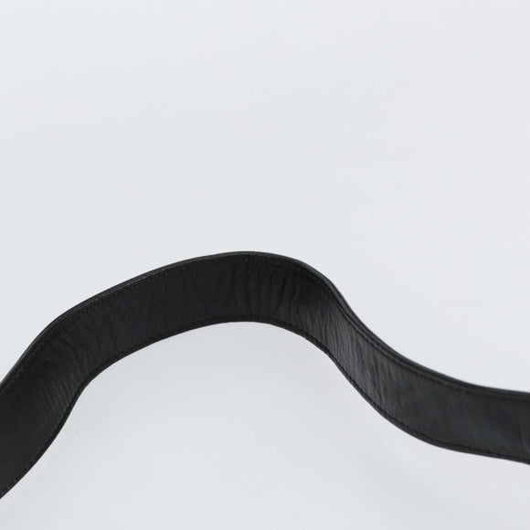 GUCCI Bamboo Hand Bag Leather 2way Black Gold 001 14 1638 Auth 153439