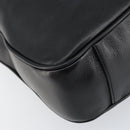 GUCCI Bamboo Hand Bag Leather 2way Black Gold 001 14 1638 Auth 153439-16