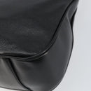 GUCCI Bamboo Hand Bag Leather 2way Black Gold 001 14 1638 Auth 153439-17