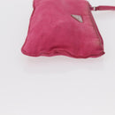 PRADA Pouch Nylon 3 Set Black Pink Orange Auth 153442-11