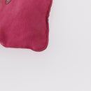 PRADA Pouch Nylon 3 Set Black Pink Orange Auth 153442-14