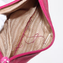 PRADA Pouch Nylon 3 Set Black Pink Orange Auth 153442-15