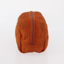 PRADA Pouch Nylon 3 Set Black Pink Orange Auth 153442-18