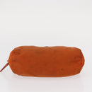 PRADA Pouch Nylon 3 Set Black Pink Orange Auth 153442-20