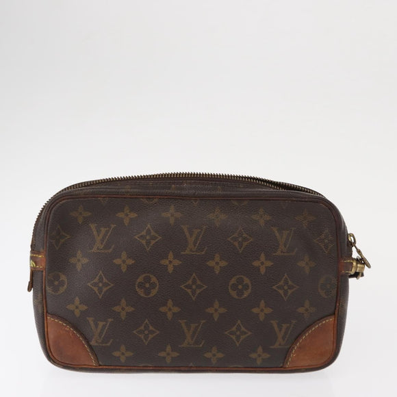 LOUIS VUITTON Monogram Pouch 2 Set LV Auth 153443