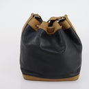 CELINE Shoulder Bag Leather 2 Set Black Auth 153444-11