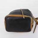 CELINE Shoulder Bag Leather 2 Set Black Auth 153444-15