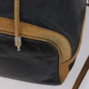 CELINE Shoulder Bag Leather 2 Set Black Auth 153444-16