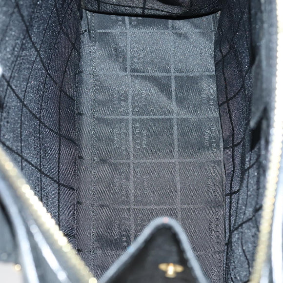 CELINE Shoulder Bag Leather 2 Set Black Auth 153444