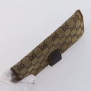 GUCCI GG Supreme Wallet Leather 4 Set Black Beige Auth 153445-10