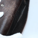 GUCCI GG Supreme Wallet Leather 4 Set Black Beige Auth 153445-12