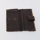 GUCCI GG Supreme Wallet Leather 4 Set Black Beige Auth 153445-13