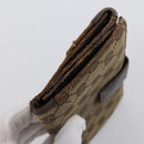 GUCCI GG Supreme Wallet Leather 4 Set Black Beige Auth 153445-8