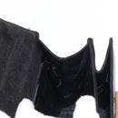 Salvatore Ferragamo Gancini Hand Bag Enamel 2way Black Gold Auth 153460-20