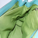 Salvatore Ferragamo Gancini Tote Bag Leather Turquoise Blue Auth 153461-19