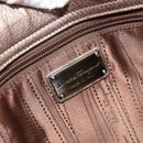 Salvatore Ferragamo Gancini Tote Bag Leather Gold Auth 153462-19