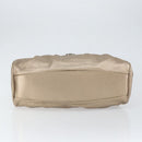 Salvatore Ferragamo Gancini Tote Bag Leather Gold Auth 153462-5