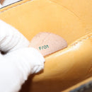 CELINE Macadam Canvas Medallion Shoulder Bag PVC Leather Brown Gold Auth 153467-12