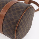 CELINE Macadam Canvas Shoulder Bag PVC Leather Brown Gold Auth 153468-14