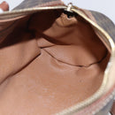 CELINE Macadam Canvas Shoulder Bag PVC Leather Brown Gold Auth 153468-21