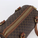 CELINE Macadam Canvas Shoulder Bag PVC Leather Brown Gold Auth 153468-6