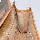 CELINE Macadam Canvas Clutch Bag PVC Leather Brown Gold Auth 153469-18