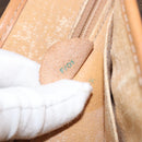 CELINE Macadam Canvas Clutch Bag PVC Leather Brown Gold Auth 153469-12