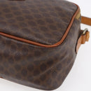 CELINE Macadam Canvas Hand Bag PVC Leather 2way Brown Gold Auth 153470-10