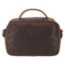 CELINE Macadam Canvas Hand Bag PVC Leather 2way Brown Gold Auth 153470-2