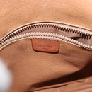 CELINE Macadam Canvas Shoulder Bag PVC Leather Brown Gold Auth 153471-19