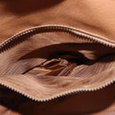 CELINE Macadam Canvas Shoulder Bag PVC Leather Brown Gold Auth 153471-23