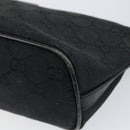 GUCCI GG Canvas Web Sherry Line Accessory Pouch Black 141809 Auth 153474-9