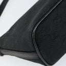 GUCCI GG Canvas Web Sherry Line Accessory Pouch Black 141809 Auth 153474-14