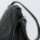 GUCCI GG Canvas Web Sherry Line Accessory Pouch Black 141809 Auth 153474-10