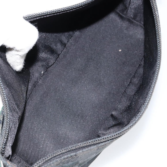 GUCCI GG Canvas Web Sherry Line Accessory Pouch Black 141809 Auth 153474