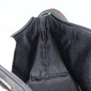 GUCCI GG Canvas Web Sherry Line Accessory Pouch Black 141809 Auth 153474-21