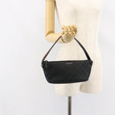 GUCCI GG Canvas Web Sherry Line Accessory Pouch Black 141809 Auth 153474-22