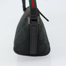 GUCCI GG Canvas Web Sherry Line Accessory Pouch Black 141809 Auth 153474-4