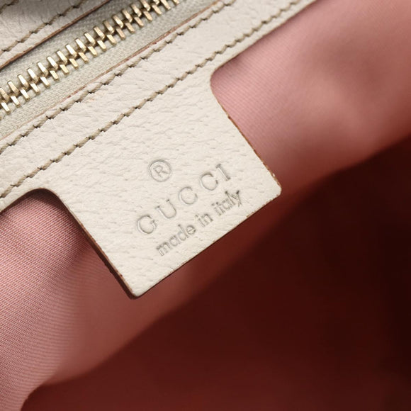 GUCCI GG Canvas Sherry Line Tote Bag Gold Pink 137396 Auth 153475