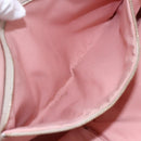 GUCCI GG Canvas Sherry Line Tote Bag Gold Pink 137396 Auth 153475-21