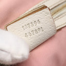 GUCCI GG Canvas Sherry Line Tote Bag Gold Pink 137396 Auth 153475-12