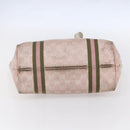 GUCCI GG Canvas Sherry Line Tote Bag Gold Pink 137396 Auth 153475-5