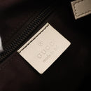 GUCCI GG Canvas Shoulder Bag Beige Silver 145857 Auth 153476-17