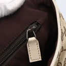 GUCCI GG Canvas Shoulder Bag Beige Silver 145857 Auth 153476-18