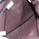 GUCCI GG Canvas Shoulder Bag Beige Silver 145857 Auth 153476-11