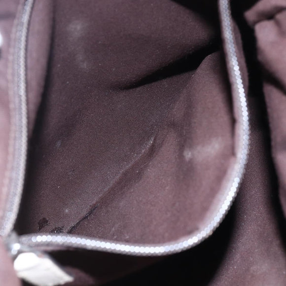 GUCCI GG Canvas Shoulder Bag Beige Silver 145857 Auth 153476